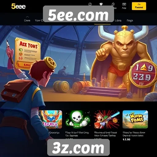 Experiência do usuário no site de jogos 5ee.com